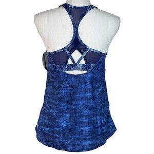 NWT TYR Maui Taylor Tankini Tank Razor Back Swim Denim Color Size Small (4/6)